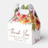 Ballotins Élégant Hibiscus Fleur Tropical Floral Mariage (Arrière)