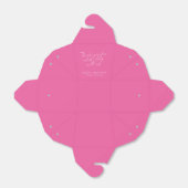 Ballotins Élégant Hot rose tendance Script Merci personnalis (Déplié)