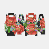 Ballotins Elegant Japanese pattern Favor Box (Déplié)