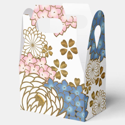 Ballotins Elegant Japanese pattern Favor Box (Ouvert)