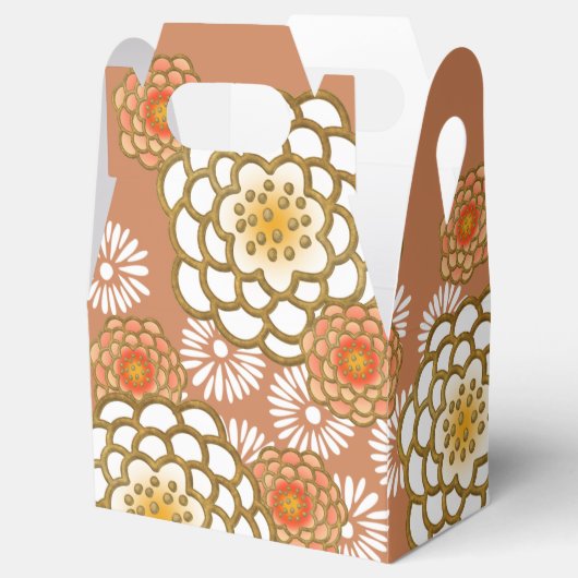 Ballotins Elegant Japanese pattern Favor Box (Ouvert)