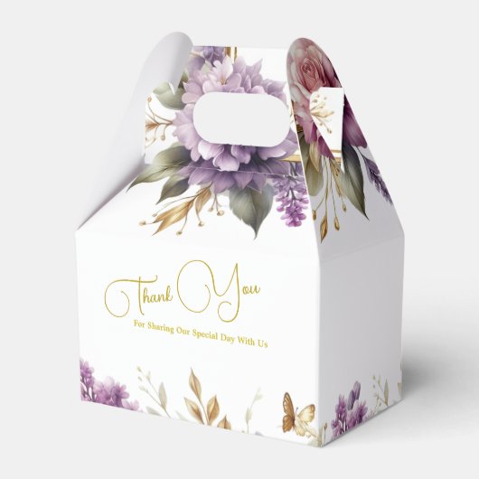 Ballotins Élégant Lavender fleur sauvage personnalisé (Arrière)