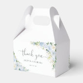 Ballotins Elegant Light Blue Baby Shower Favor Box (Arrière)