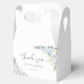 Ballotins Elegant Light Blue Baby Shower Favor Box (Ouvert)