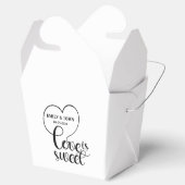 Ballotins Elegant Love Is Sweet calligraphy Heart (Ouvert)