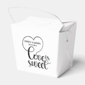 Ballotins Elegant Love Is Sweet calligraphy Heart (Arrière)