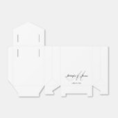 Ballotins Élégant M Monogramme | Boîtes De Faveur De Mariage (Déplié)