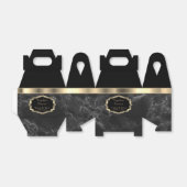 Ballotins Élégant marbre noir et Ballotin or (Déplié)