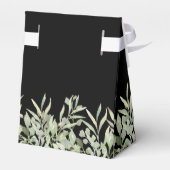 Ballotins Élégant mariage à feuillage vert et or (Arrière)