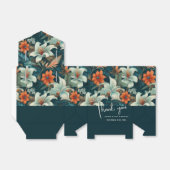 Ballotins Élégant Mariage à fleurs tropicales (Déplié)