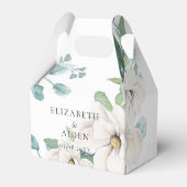 Ballotins Élégant Mariage Aquarelle Florale Botanique Blanc (Verso)