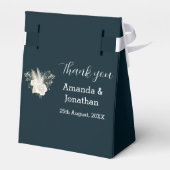 Ballotins Elégant Mariage bleu et blanc marine (Arrière)