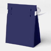 Ballotins Élégant Mariage bleu marine Merci (Arrière)