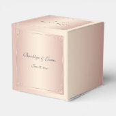 Ballotins Elégant mariage blush Favor Boxes (Arrière)