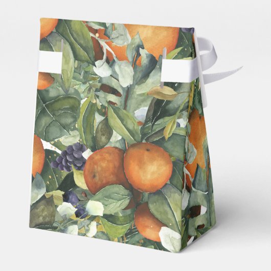 Ballotins Élégant Mariage Botanique Citrus Verdure (Arrière)