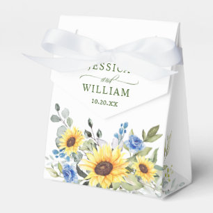 Ballotins Élégant Mariage cadeau de tournesol Eucalyptus Flo