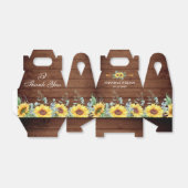 Ballotins Élégant Mariage cadeau de tournesol Eucalyptus Flo (Déplié)