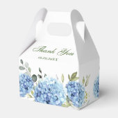 Ballotins Élégant Mariage cadeau Hydrangea Eucalyptus Blue H (Arrière)