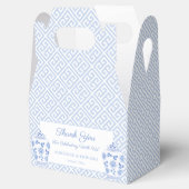 Ballotins Élégant Mariage Clé Grecque Bleu Pâle Et Blanc (Ouvert)