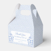 Ballotins Élégant Mariage Clé Grecque Bleu Pâle Et Blanc (Verso)