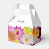 Ballotins Élégant Mariage Dahlia Florals (Arrière)