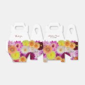 Ballotins Élégant Mariage Dahlia Florals (Déplié)