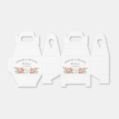 Ballotins Elégant Mariage d'aquarelle florale blanc (Déplié)