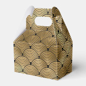 Ballotins Élégant Mariage de balancier noir et or (Arrière)