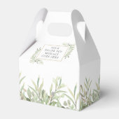 Ballotins Élégant Mariage de feuillage moderne (Arrière)