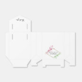 Ballotins Elégant Mariage de fleurs d'aquarelle (Déplié)