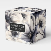 Ballotins Élégant Mariage de fleurs noires (Verso)