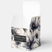 Ballotins Élégant Mariage de fleurs noires (Ouvert)