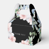 Ballotins Élégant Mariage de Fleurs Roses Bleues (Arrière)