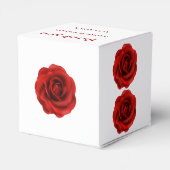 Ballotins Élégant Mariage de fleurs rouges (Arrière)