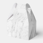 Ballotins Élégant Mariage de marbre géométrique (Arrière)