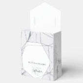 Ballotins Élégant Mariage de marbre géométrique (Ouvert)