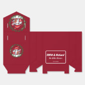 Ballotins Élégant Mariage de Noël (Déplié)