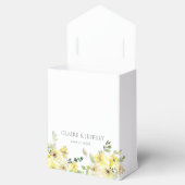 Ballotins Elégant mariage de printemps fleuri jaune (Ouvert)