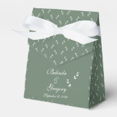 Ballotins Élégant Mariage de script en vert d'olive Sage for (Verso)
