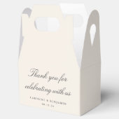 Ballotins Élégant Mariage de script ivoire Merci personnalis (Ouvert)