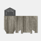 Ballotins Élégant Mariage de tableau de bord en bois rustiqu (Déplié)