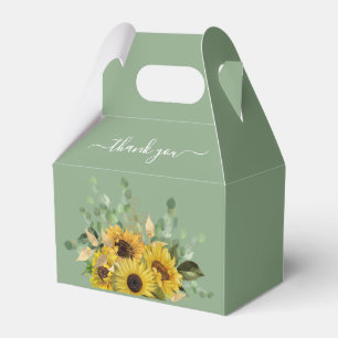 Ballotins Élégant Mariage de tournesols floraux
