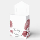 Ballotins Élégant Mariage d'Hydrangée bordeaux (Ouvert)