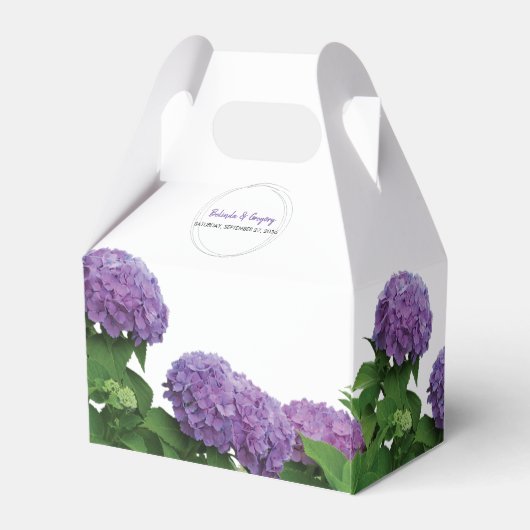 Ballotins Élégant Mariage d'Hydrangée violette (Arrière)