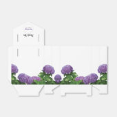 Ballotins Élégant Mariage d'Hydrangée violette (Déplié)
