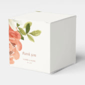 Ballotins Élégant Mariage d'initiaux en deux aquarelles flor (Verso)