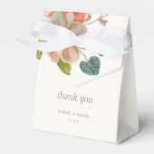 Ballotins Élégant Mariage d'initiaux en deux aquarelles flor (Verso)