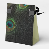 Ballotins Élégant Mariage Emerald Green Peacock (Arrière)