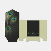 Ballotins Élégant Mariage Emerald Green Peacock (Déplié)