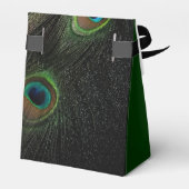 Ballotins Élégant Mariage Emerald Green Peacock (Arrière)